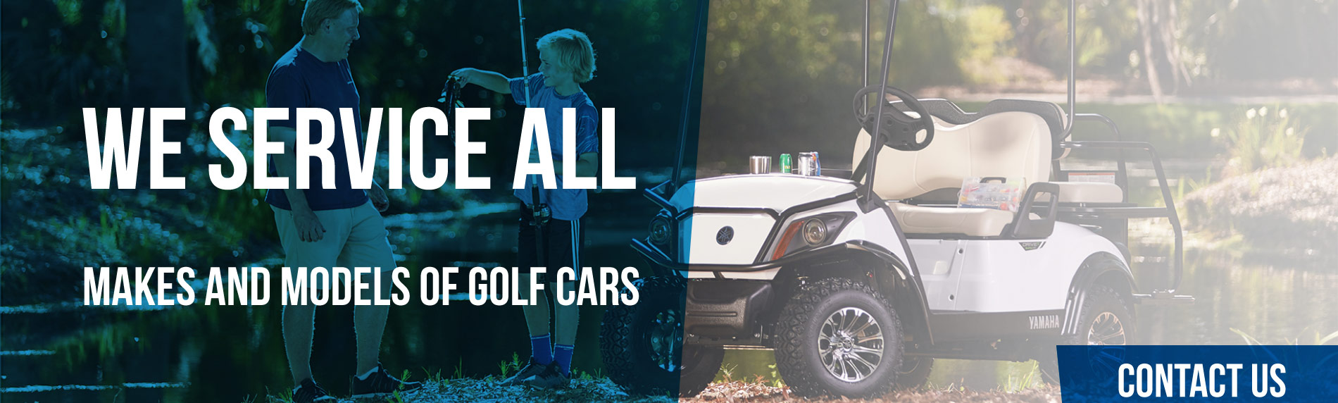 We service all makes and models of Golf Cars